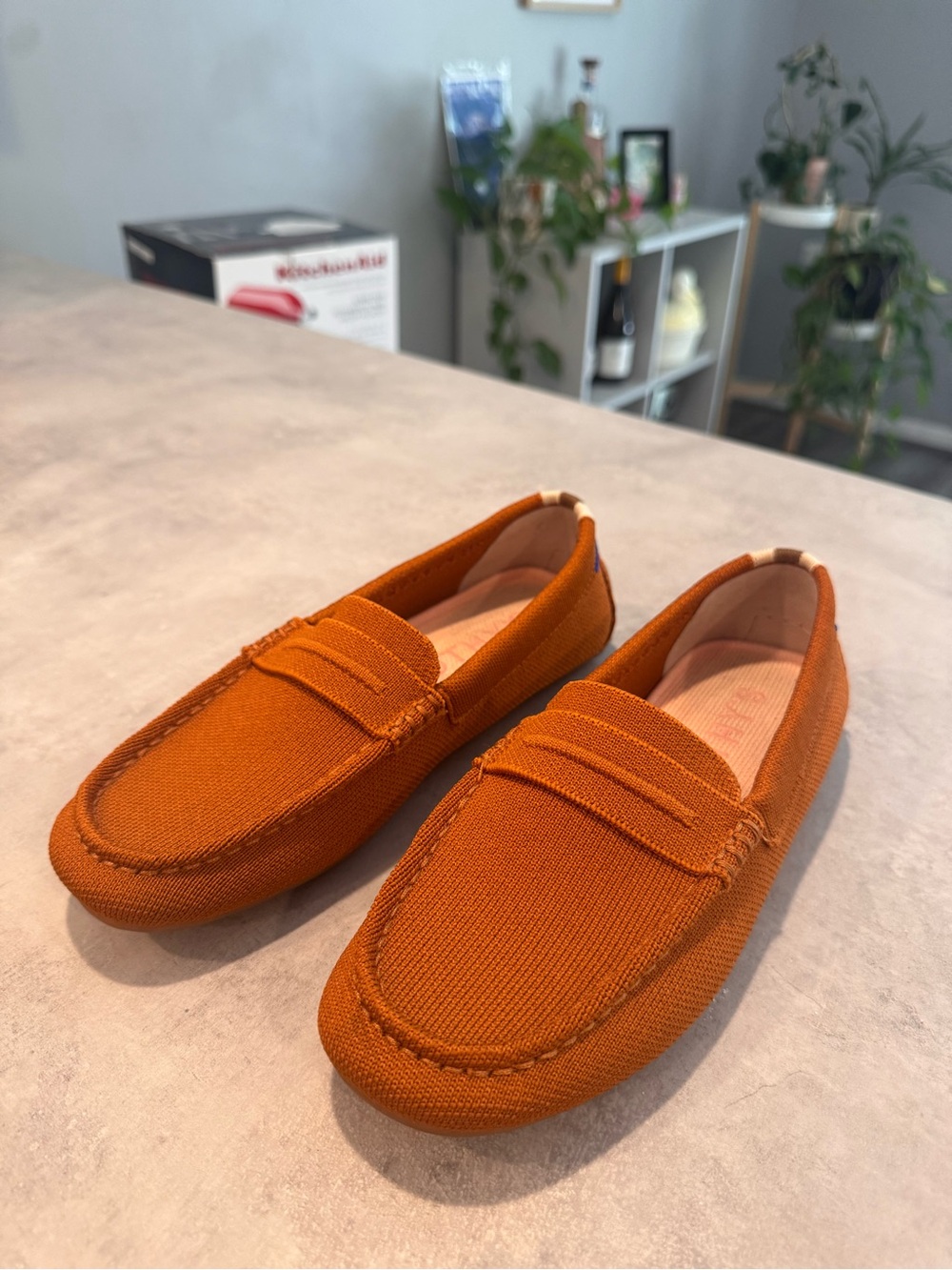 Rothy’s Slip-On Burnt Orange Loafers